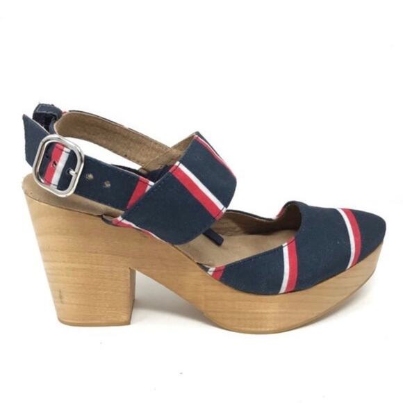 Free People Sandals Platform Clog Heel EU 40 US 9.5 Lace Up Monaco Boho Festival - Picture 4 of 7